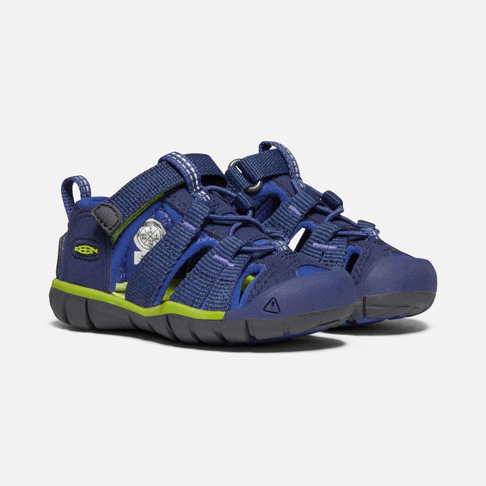 Sandalias Keen Mexico Azules/Verdes - Niños Seacamp Ii Cnx - CZ0179856